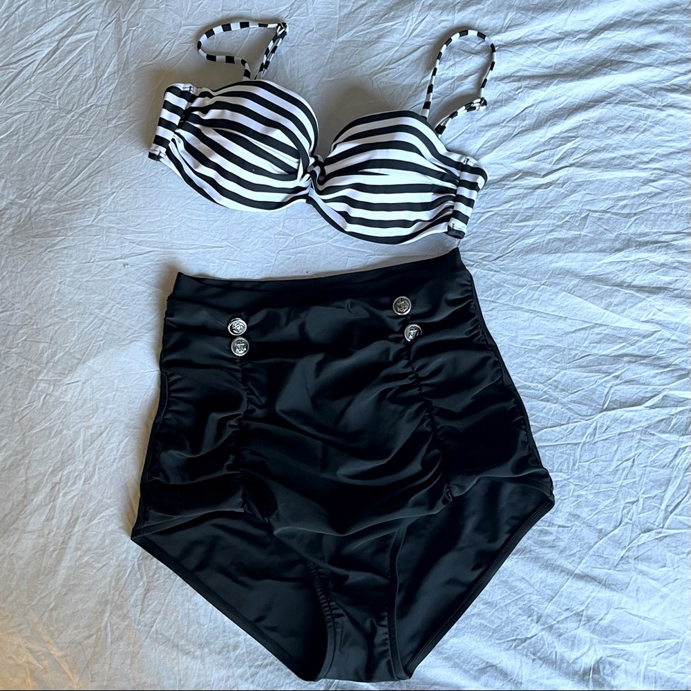 COCOSHINE Retro High-waist Bikini